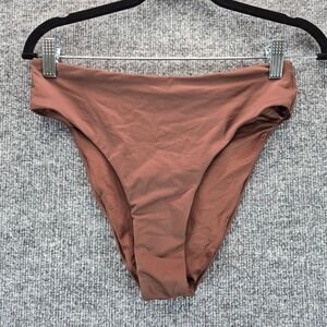 Skims Swim Bottoms Mid Waist Recycled Medium Cocoa Brown Women